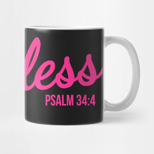 Fearless Psalm 34:4 by ChristianLifeApparel